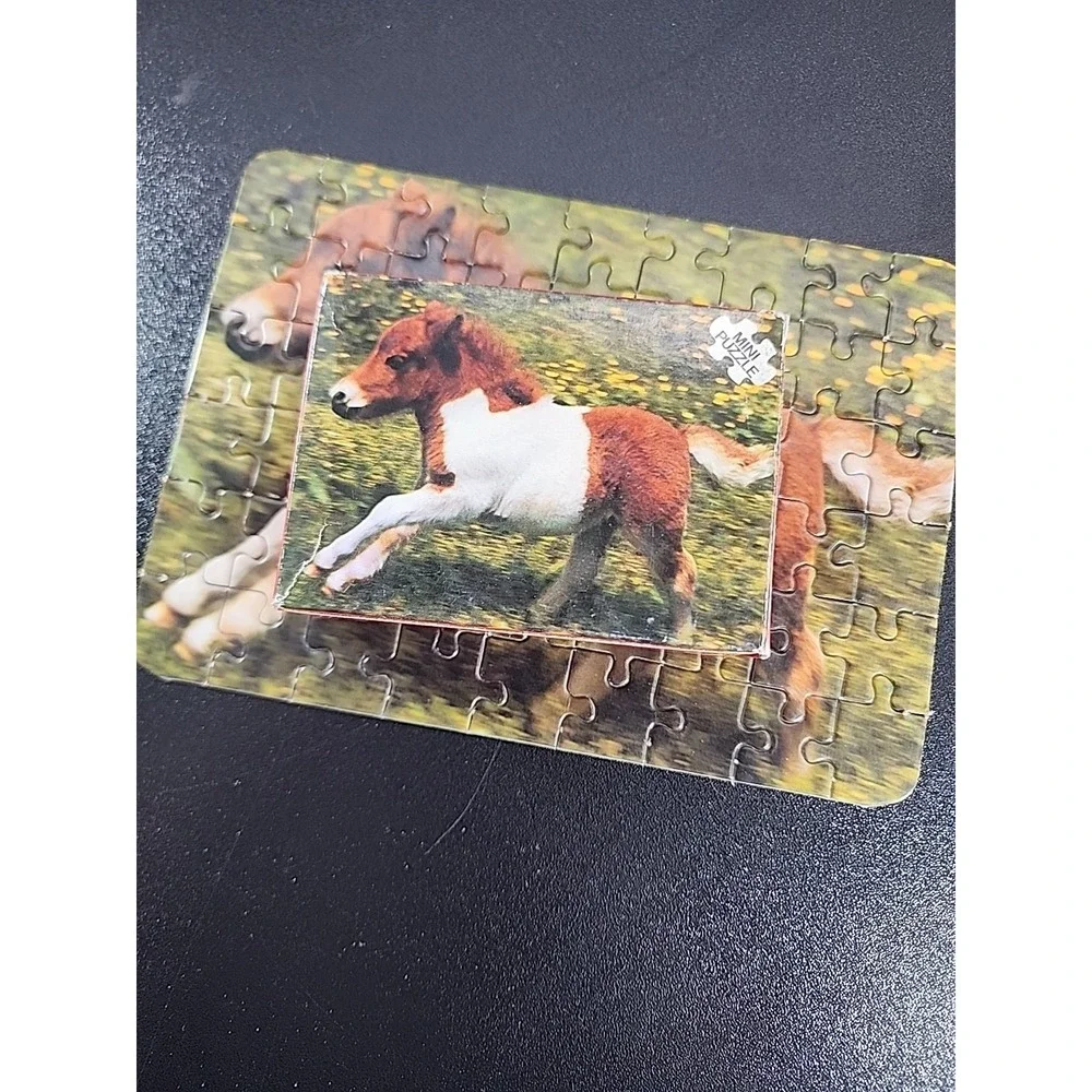 Vintage Mini Puzzle - 1970/1980  FX Schmid‎ Pony Mini Puzzle 54 Piece